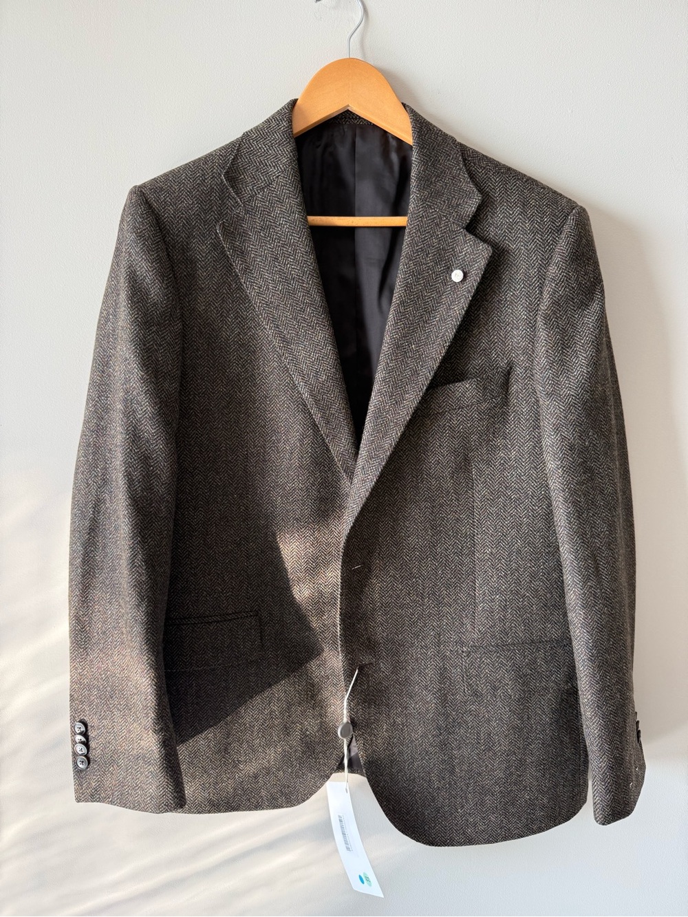 Luigi Bianchi Sartoria LUBIAM Full Canvas Wool Cashmere Blazer 42R Made In Italy